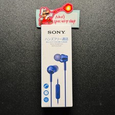 SONY MDR-EX255AP Blue In-Ear Headphones w/ Mic  Remote New
