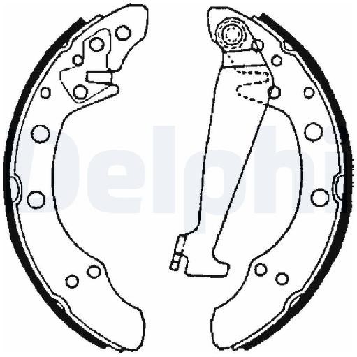 Bremsbackensatz Vorne FüR Seat Ibiza 6L 1.9 02 Bis 09 Delphi AXR BHC-image