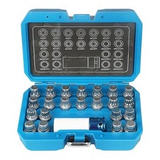 23pcs Wheel Lock Nuts  Kit - Lug Nuts Screw Remover Socket Set With 1/2