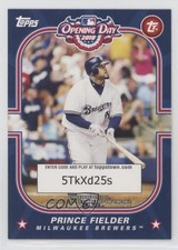 2010 Topps Opening Day ToppsTown Code Cards Prince Fielder #TTS16 o6n