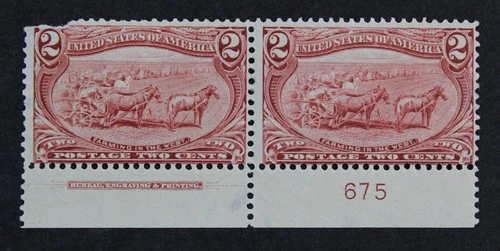 CKStamps: US Stamps Collection Scott#286 2c Mint H OG Tiny Thin