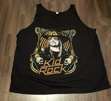 NEW Kid Rock Concert Tank Top XL Black Skulls Rock N Roll