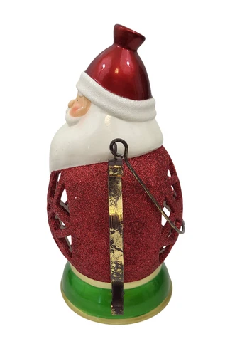 Christmas Holiday Santa Lantern LED Flickering Candle image 4