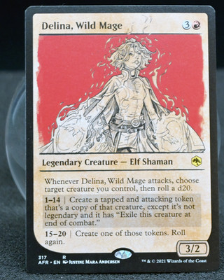   Delina, Wild Mage | Showcase | AFR | NM | MTG Legendary Red Elf EDH  