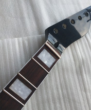 Black Maple guitar Neck 22Fret 25.5" Rosewood Fretboard block inlay DIY