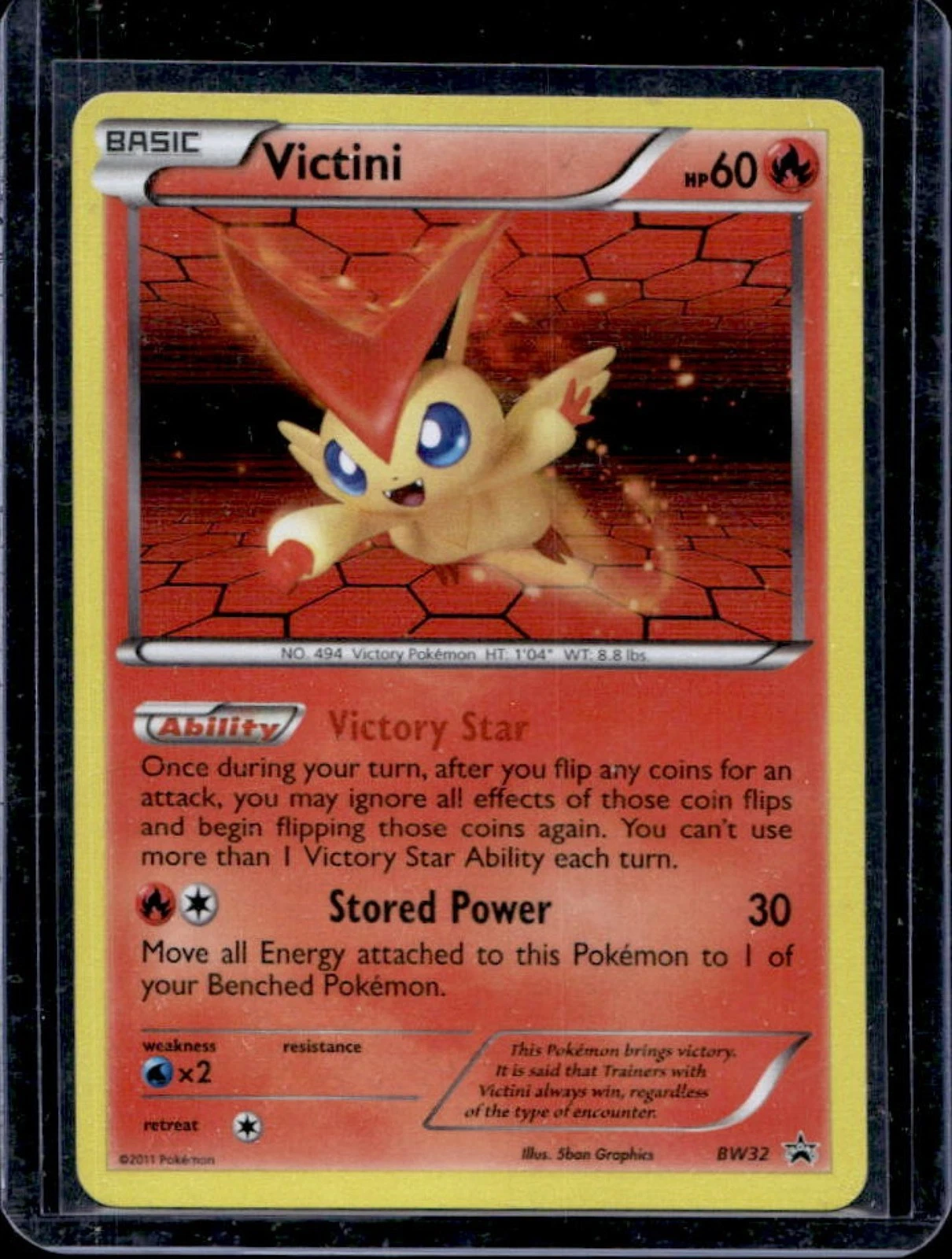2011 Pokemon BW Black Star Promos Victini #BW32