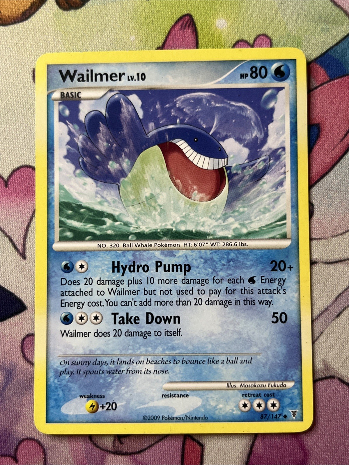 Wailmer - 87/147 - Uncommon LP, English Pokemon Supreme Victors