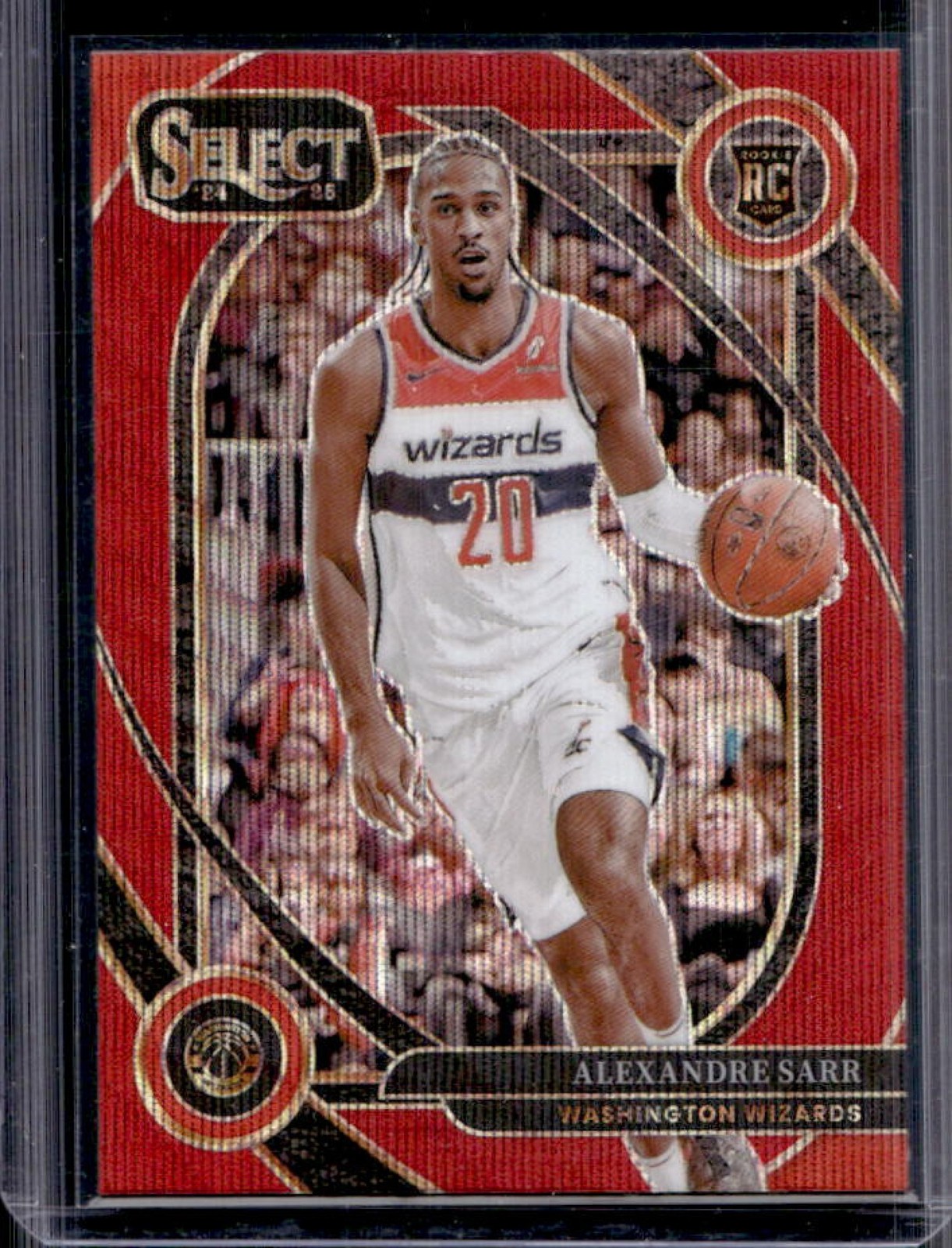2024-25 Panini Select Alexandre Sarr Courtside RC Red Wave Prizm #274 Wizards
