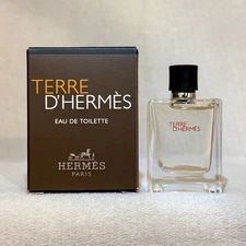 Hermes Terre D'Hermes Eau de Toilette MINI Splash Dabber .17oz, 5ml New in Box