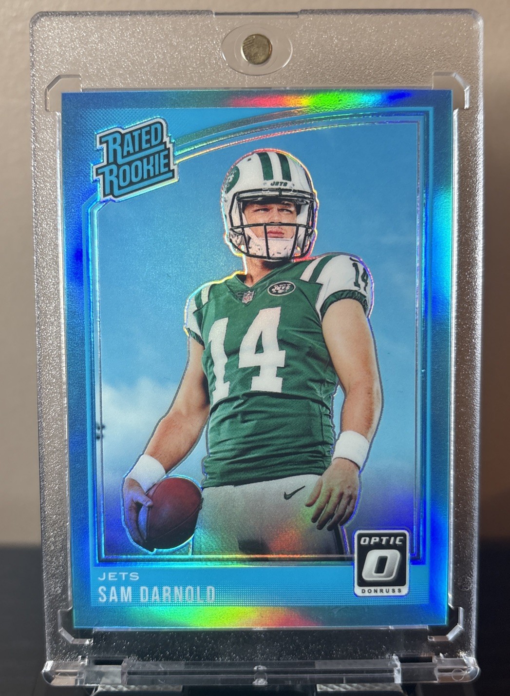 2018 Donruss Optic - Rated Rookie Sam Darnold #151 Aqua Prizm /299 (RC)