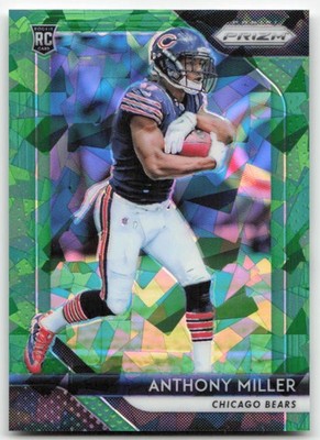 2018 Panini Prizm #220 Anthony Miller Prizm Green Crystals #/75
