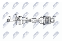 NTY NPW-MZ-086 Antriebswelle Vorne Links FüR Mazda