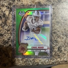 2024 Bowman University Chrome - Ismail Mahdi #189 Green Refractor /99 (RC)