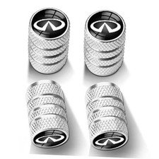 4Pcs Automobile Tire Valve Stem Covers, Corrosion-Resistant Tire yfnd Silver nd