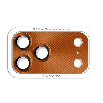 Rück Kamera Glas Schutz kompatibel mit iPhone 17 Pro Cosmic Orange