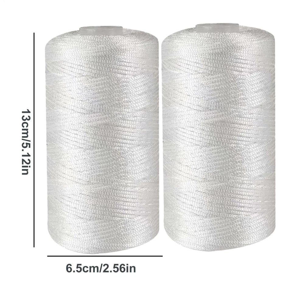 Cordón de hilo de arte de verano 2 piezas de nailon hilo de ganchillo hilo de algodón hielo magnífico Foto 2 de 4