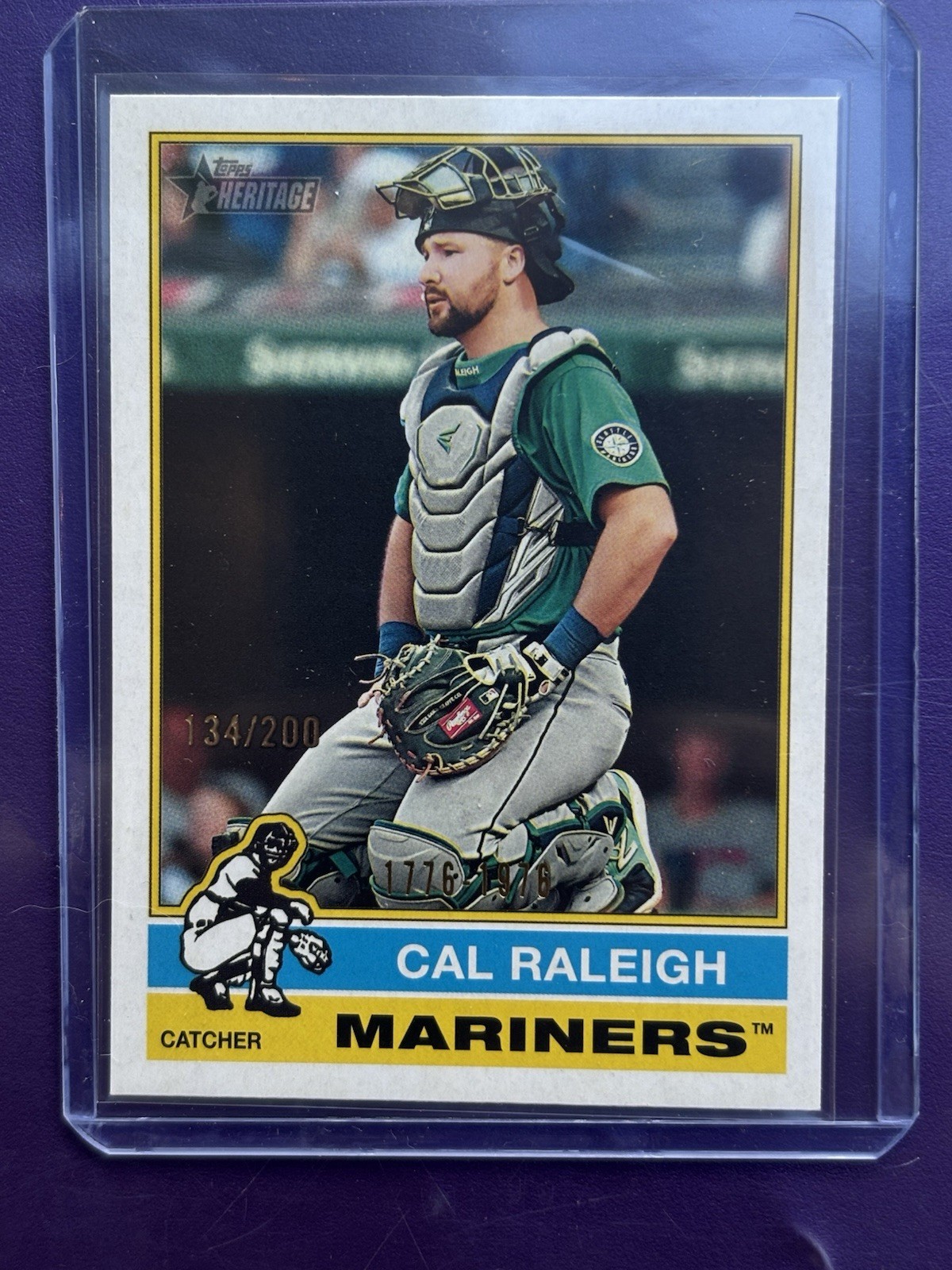 Cal Raleigh 2025 Topps Heritage #472 Bicentennial /200 Price Guide ...