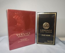Versace Oud Noir & Eros Flame 3.4/6.7oz-LOT OF 2 OF VERSACE BEST FRAGRANCES!