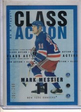 2005-06 UD Be A Player hockey Mark Messier Class Action insert /299 card RANGERS