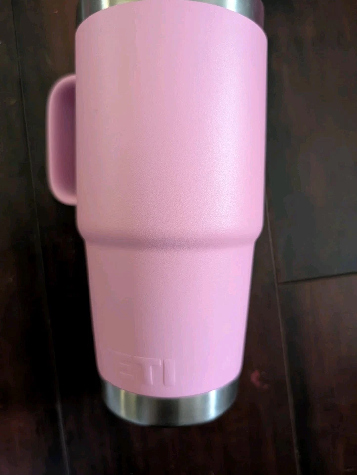 Caneca de viagem YETI RAMBLER 20 oz rosa sem tampa  - Imagem 3 de 4