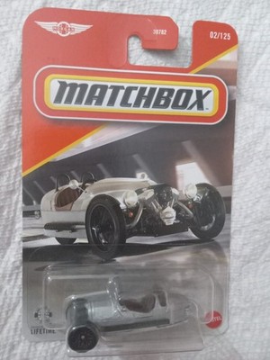 Matchbox 2021 Morgan 3 Wheeler Cars Toys Carded MBX Diecast 1/64th Scale White 