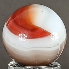 Vintage Vitro All-Red Marble .62 Inches Near-Mint Condition Combined Shipping