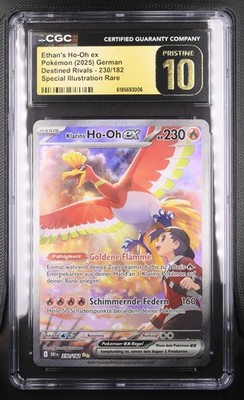   CGC 10 PRISTINE   Pokémon   Klarins Ho-Oh ex DRI 230/182   POP 12 DEUTSCH