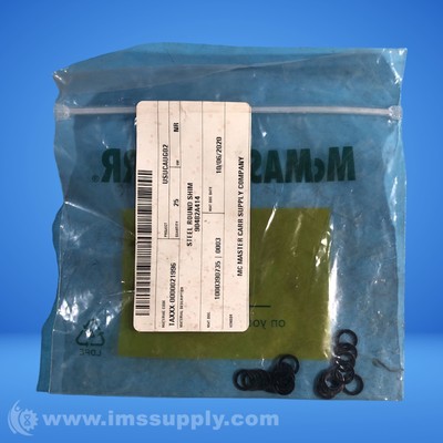 McMaster-Carr 90482A414 Steel Round Shim Bag of 25 4310