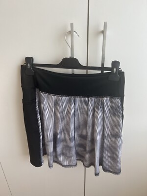 Women’s tennis skirt (Large) in black and grey pattern with pockets  UK