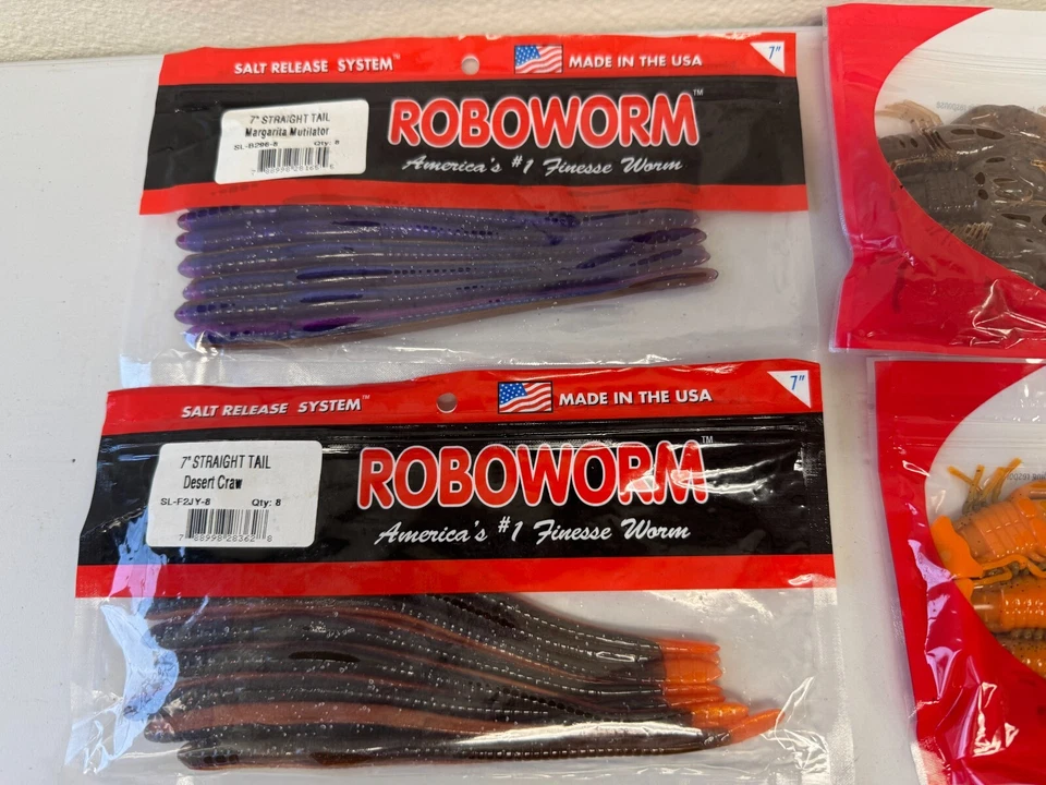 Lote de 11 Lote Surtido de Cebo para Peces - Yum, Roboworm, Impulse, Gary Yamamoto Foto 2 de 4