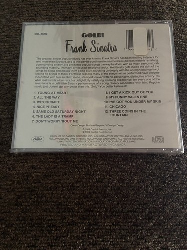 FRANK SINATRA GOLD CHICAGO MY FUNNY VALENTINE ALL THE WAY UNOPENED BRAND NEW CD - Picture 2 of 4