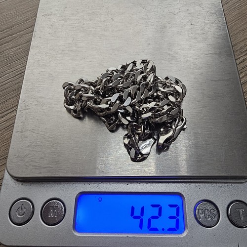 Sterling Silver Curb Chain Signed Miansai Cuban Chain Necklace 21" 6mm - Picture 7 of 7