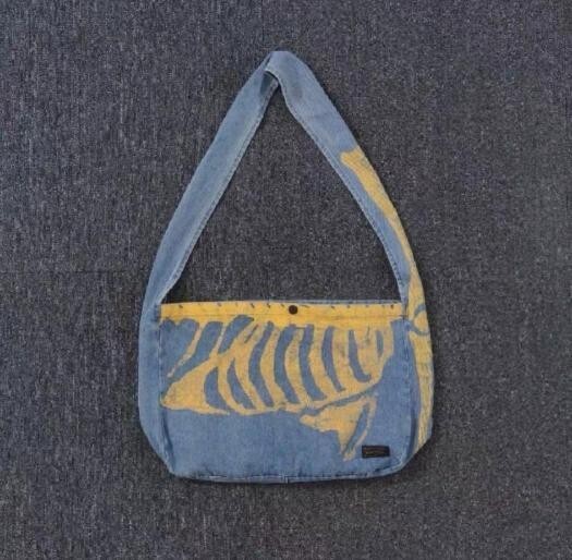 KAPITAL 14oz Green Denim BOOK BAG BONE | eBay KAPITAL 14oz Green Denim BOOK BAG BONE | eBay