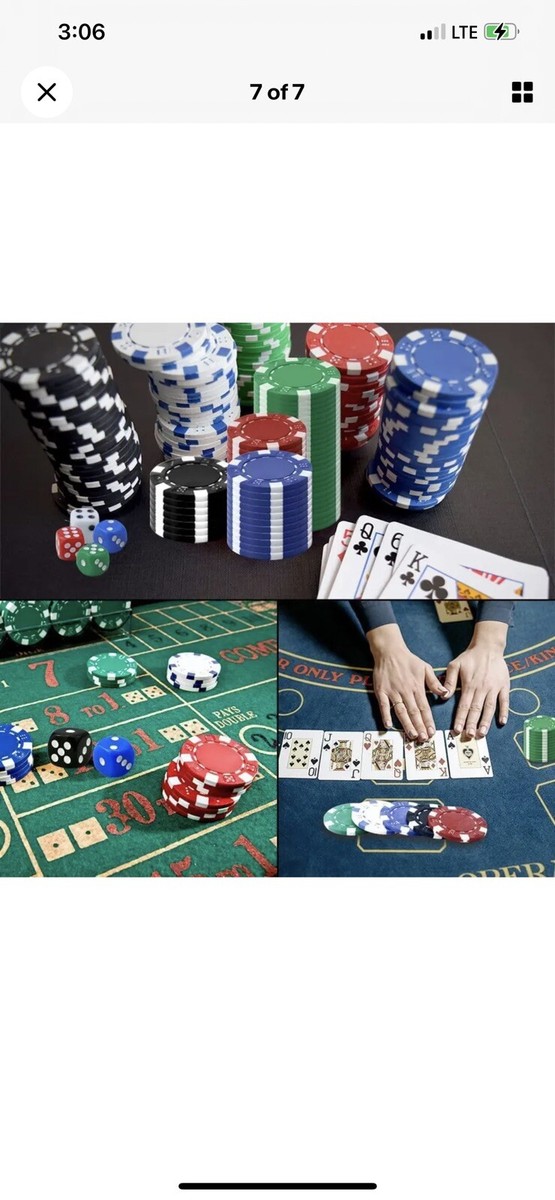 Vmiapxo 105 Pcs Poker Chip Set, 5 Color Professional Casino Poker
