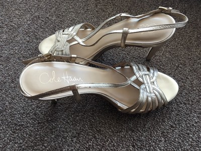 cole haan gold heels