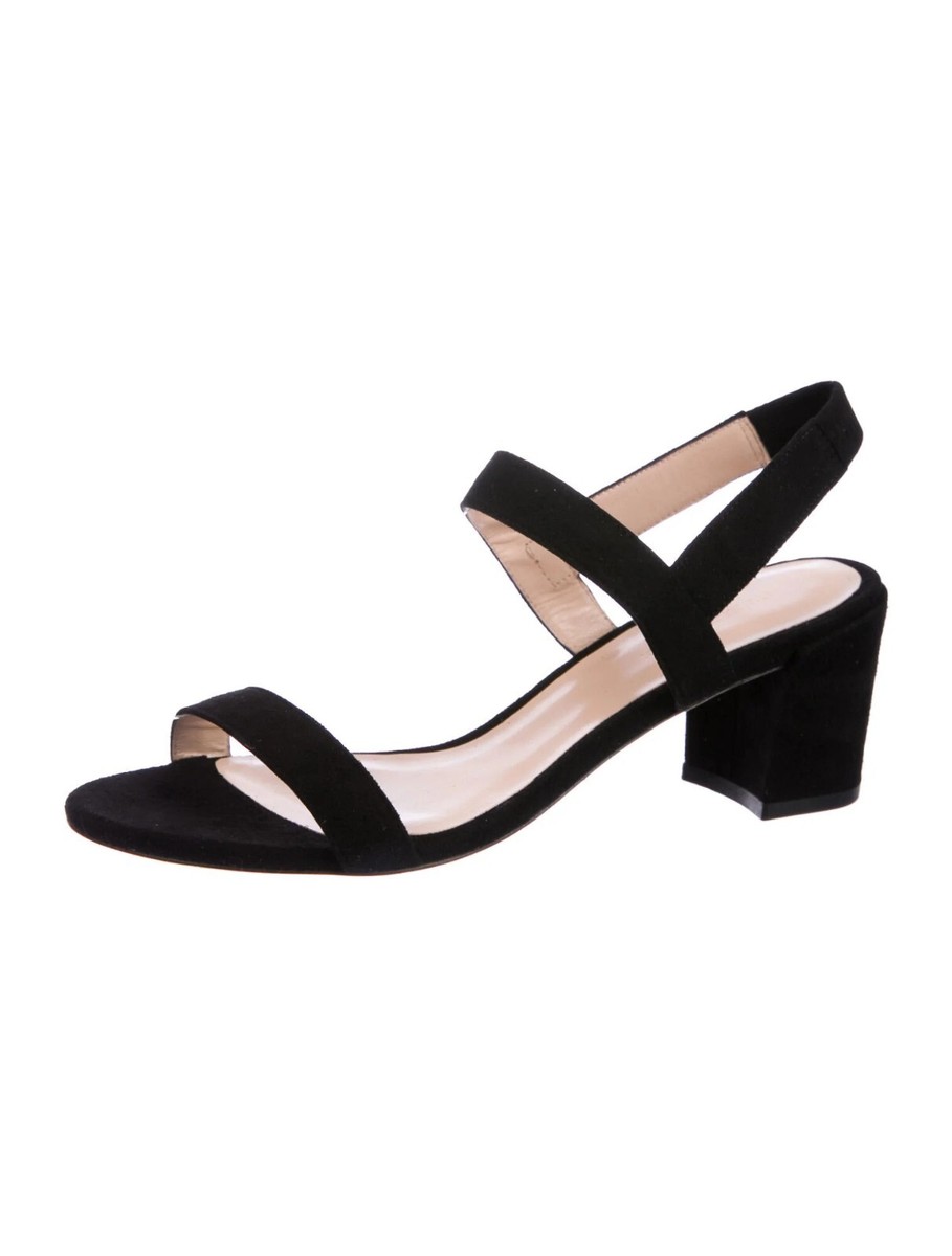 Strappy Sandal Stuart Weitzman Suede Sandals $450 STUART WEITZMAN