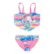Wonder Nation Girls Unicorn Bikini Swimsuit 2 Piece, Size XL 14-16 