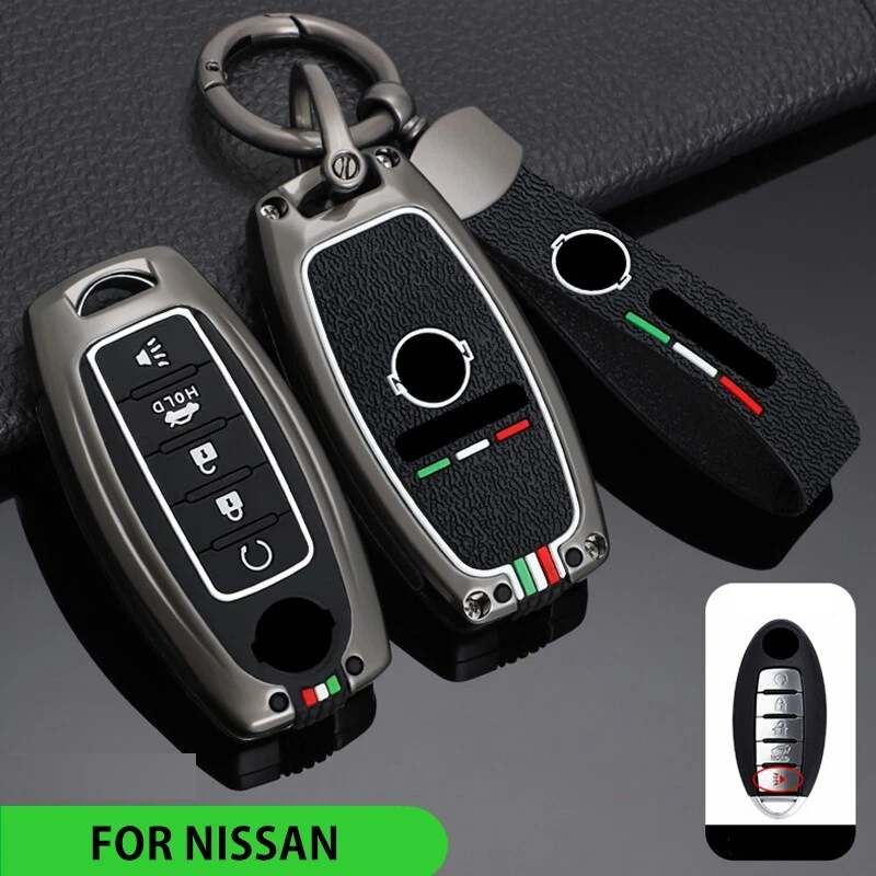 Zinc Alloy Silicone Car Smart Key Fob Case Cover Holder For Nissan For Infiniti — 第 3/4 张图片