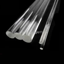 US Stock 15pcs 3mm ±10% Dia. 13” Long Clear Acrylic PMMA Plastic Rod