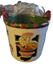 *New* HOLIDAY ~ SANTA PEDESTAL ~ 3-WICK CANDLE HOLDER ~ Bath & Body Works