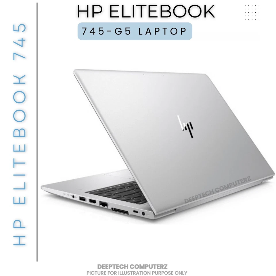 HP EliteBook 735 G5 Laptop 14" inch AMD Ryzen 7 Pro 32GB RAM 2TB SSD Windows 11 - Image 2 of 4