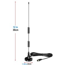 AM/FM Antenne Magnetfuß FM Radioantenne für Innenbereich Video mit 5 Adapter