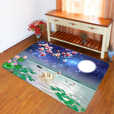 3D Moon Plum Goose ZHUA77 Game Non Slip Rug Mat Photo Carpet Zoe