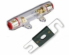 IMC Audio 0/2/4 Gauge Gold 175 Amp ANL Fuse Holder Wire Inline for Car Audio