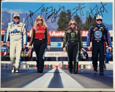 VRHTF NHRA SIGNED BY JOHN COURTNEY, BRITTANY FORCE ROBERT HIGHT 8.5'' X 11'' PHOTO