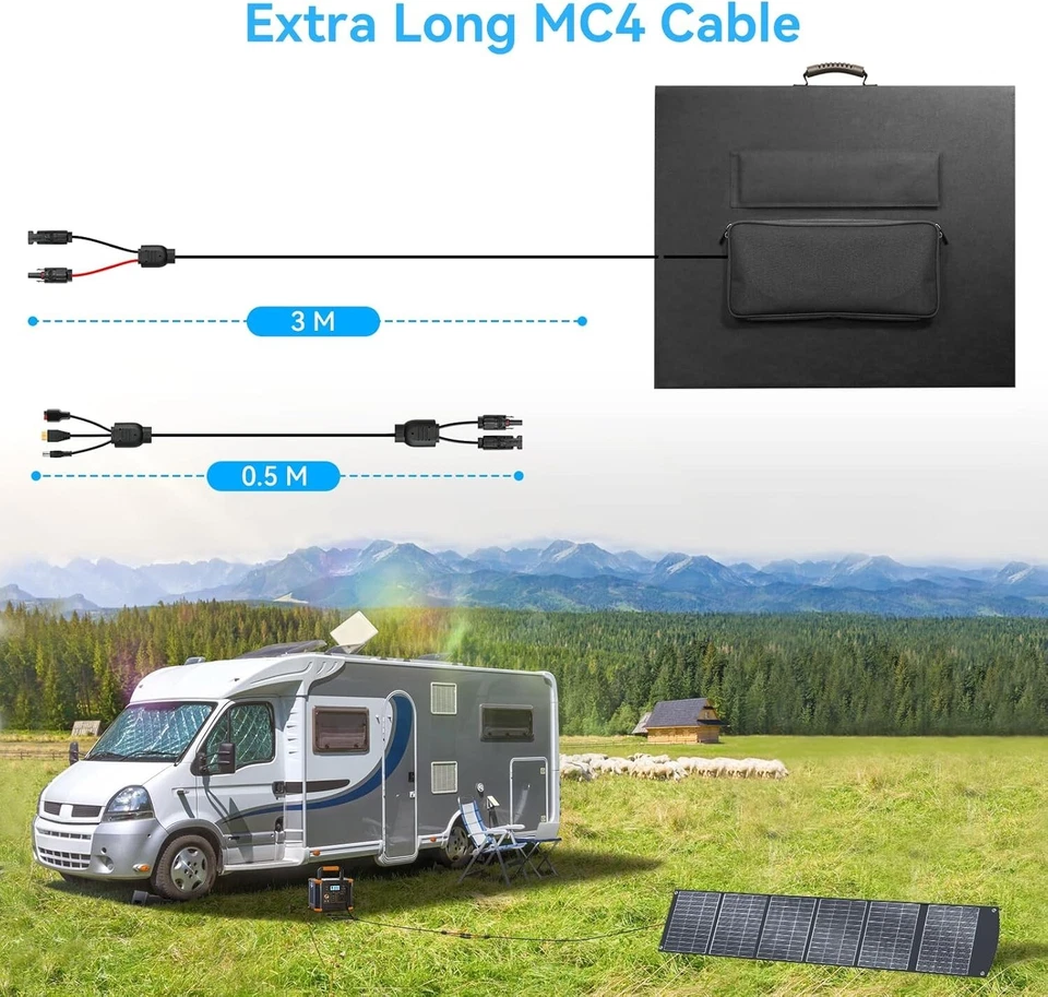 400W Faltbares Solarpanel Camping Outdoor - Bild 4 von 4