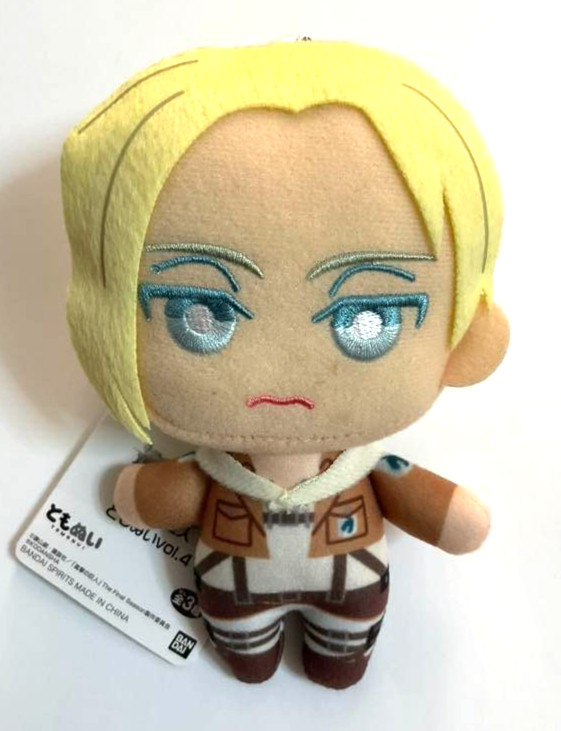 Muñeca de peluche Attack On Titan Tomonui mascota Annie Leonhart AOT anime JAPÓN