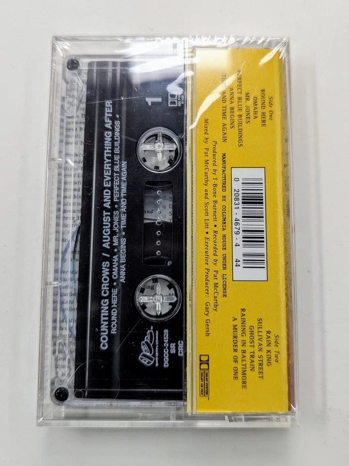 August and Everything After by Counting Crows (Cassette, Sep-1993, Geffen Sealed - Image 2 of 2