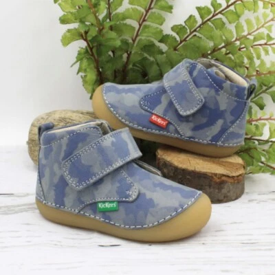 KICKERS SABIO Gr. 21 & 22 Kinderschuhe Babyschuhe Lauflernschuhe Leder Klett Neu