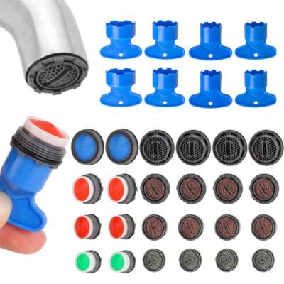 24Pcs Faucet Aerator for Cache Aerators Key Removal Wrench Tool Replace plug-in